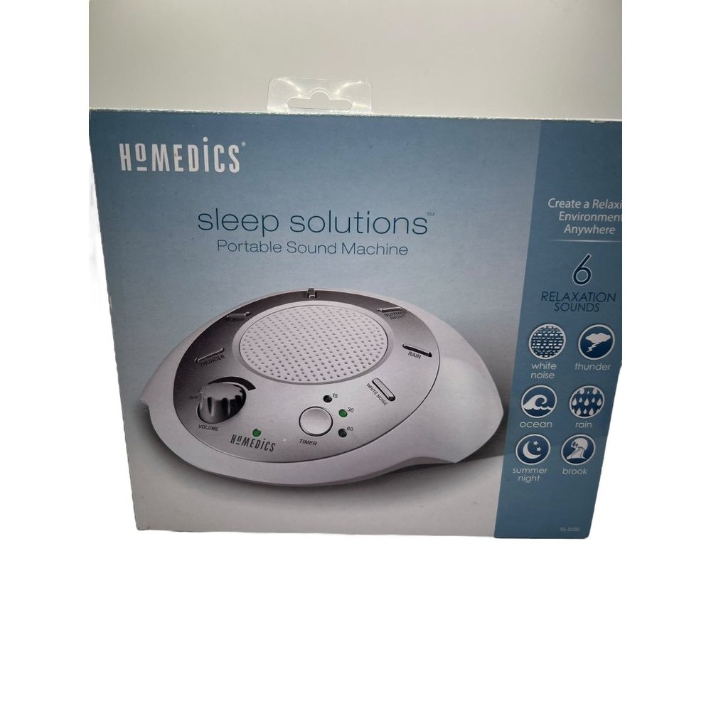 Homedics SS 2020 Sleep Solutions Portable Sound Machine 6 Sounds New in Box
